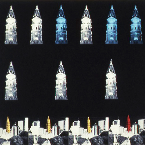 Light Up Philadelphia image: Krystof Wodiczko's "Proposal for City Hall Illumination."