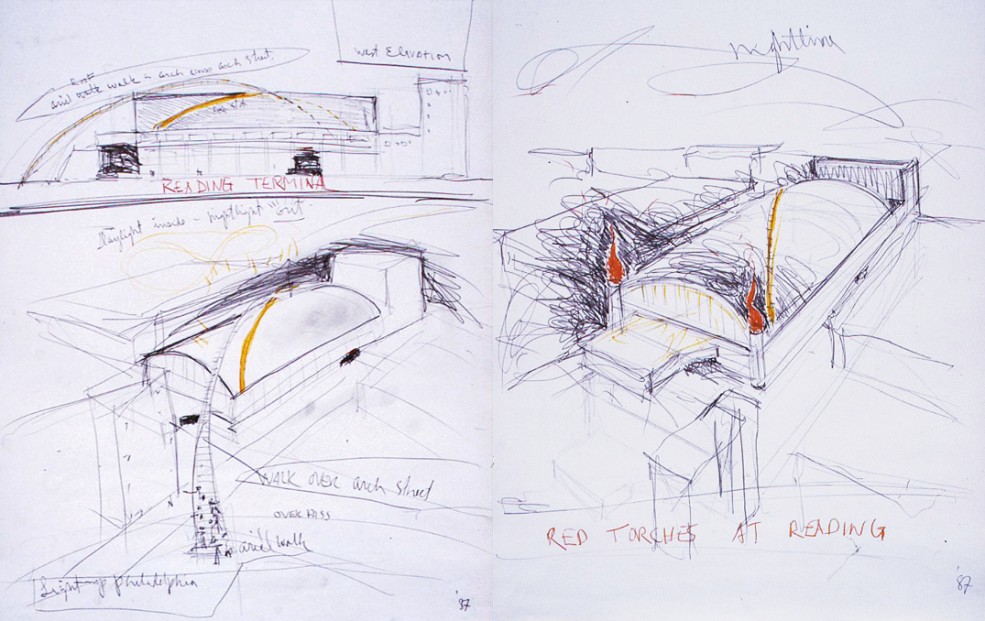 David Ireland's proposal for Reading Terminal. Photo Wayne Cozzolino © 1987.