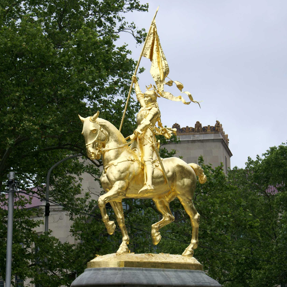 Emmanuel Frémiet's Joan of Arc near the Philadelphia Museum of Art