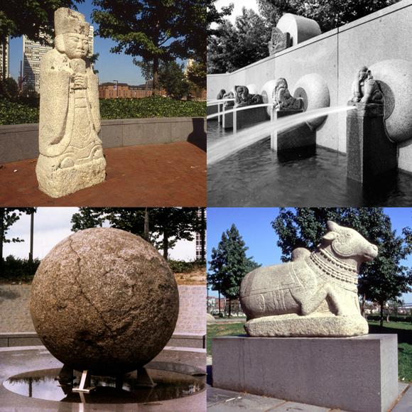 Sculpture of the International Sculpture Garden at Penn's Landing