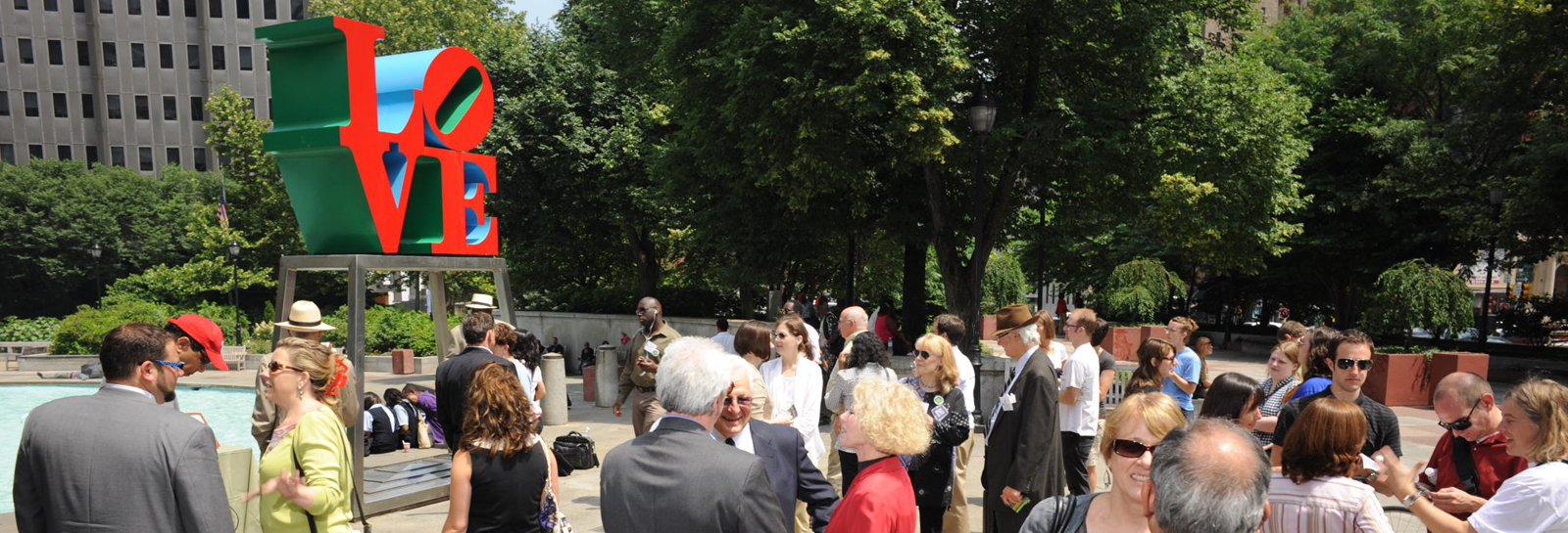 Fairmount Park Art Association's Museum Without Walls AUDIO launch event at Love Park
