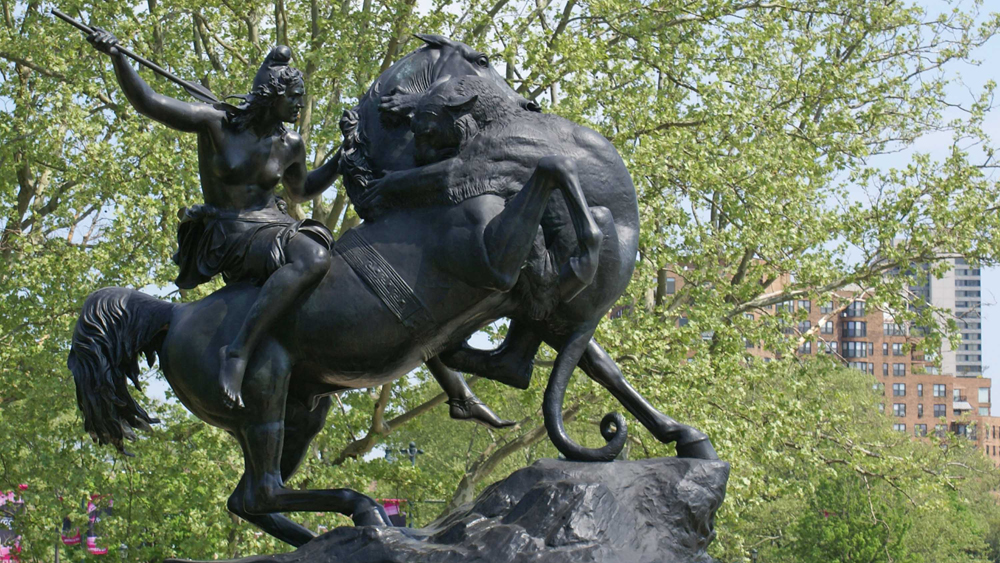 August Kiss's Mounted Amazon on the steps of the Philadelphia Museum of Art