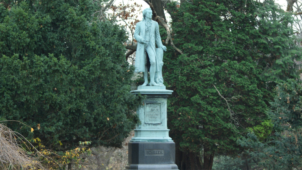 Schiller by artist Heinrich Carl Johan Mange