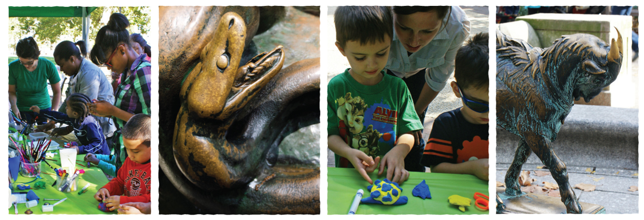 Sculpture Zoo in Rittenhouse Square