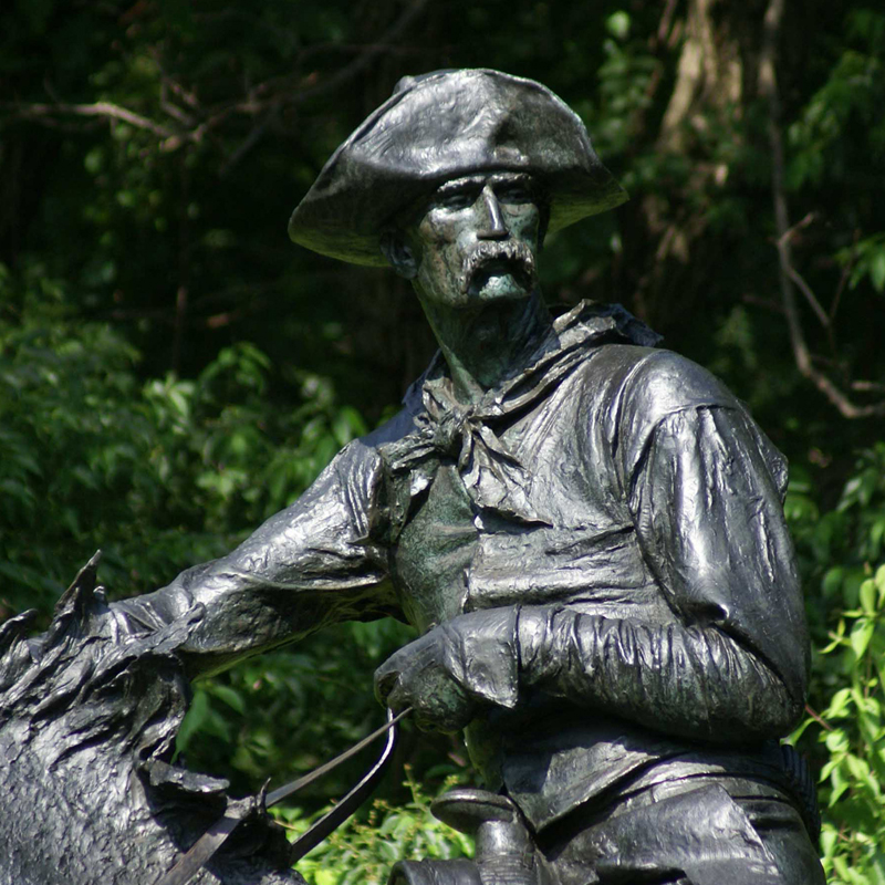 Detail of Cowboy by Frederic Remington