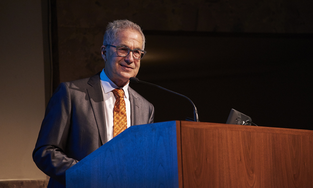 Guest speaker Marc Pally at the Association for Public Art's 144th Annual Meeting at the Philadelphia Museum of Art.