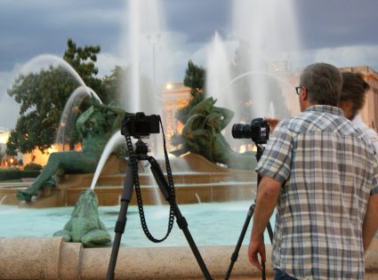 Night Photography workshop at Swann Fountain