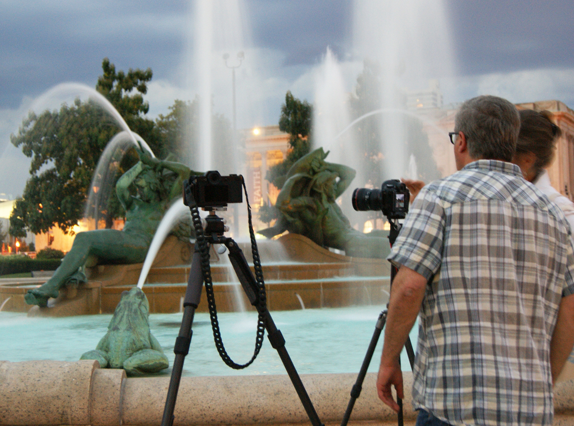 Night Photography workshop at Swann Fountain