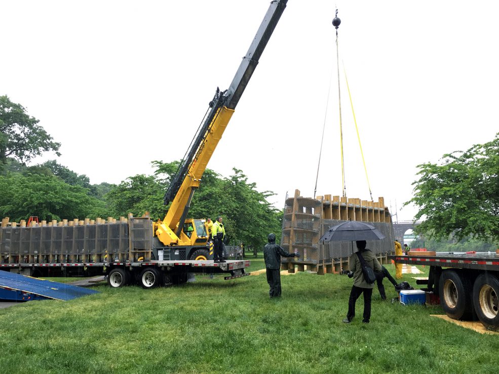 Martin Puryear, <em>Big Bling</em>, 2016. Collection of the artist, courtesy of Matthew Marks Gallery © Martin Puryear. Photo Ashley Lippolis © 2017 for the Association for Public Art.