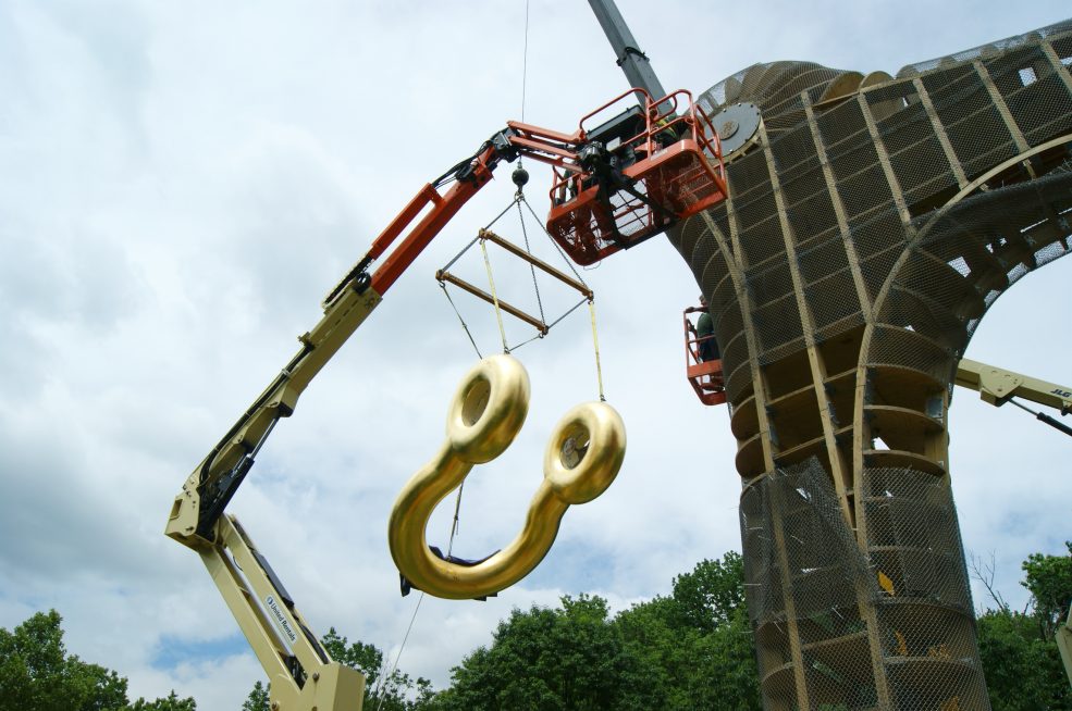 Martin Puryear, <em>Big Bling</em>, 2016. Collection of the artist, courtesy of Matthew Marks Gallery © Martin Puryear. Photo Alec Rogers © 2017 for the Association for Public Art.