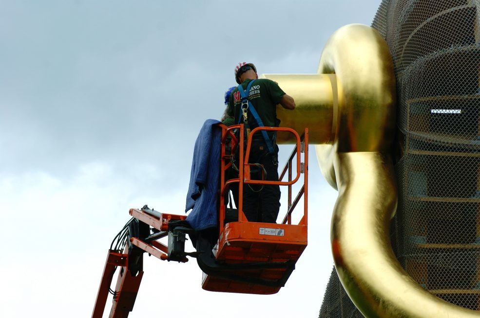 Martin Puryear, <em>Big Bling</em>, 2016. Collection of the artist, courtesy of Matthew Marks Gallery © Martin Puryear. Photo Alec Rogers © 2017 for the Association for Public Art.