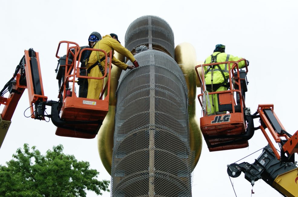 Martin Puryear, <em>Big Bling</em>, 2016. Collection of the artist, courtesy of Matthew Marks Gallery © Martin Puryear. Photo Alec Rogers © 2017 for the Association for Public Art.