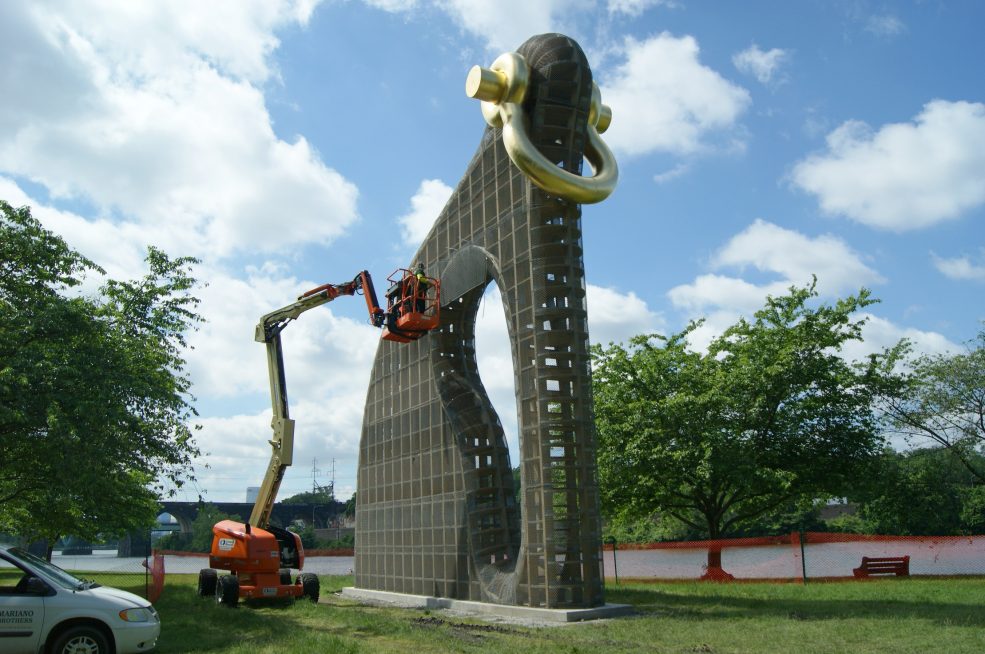 Martin Puryear, <em>Big Bling</em>, 2016. Collection of the artist, courtesy of Matthew Marks Gallery © Martin Puryear. Photo Caitlin Martin © 2017 for the Association for Public Art.