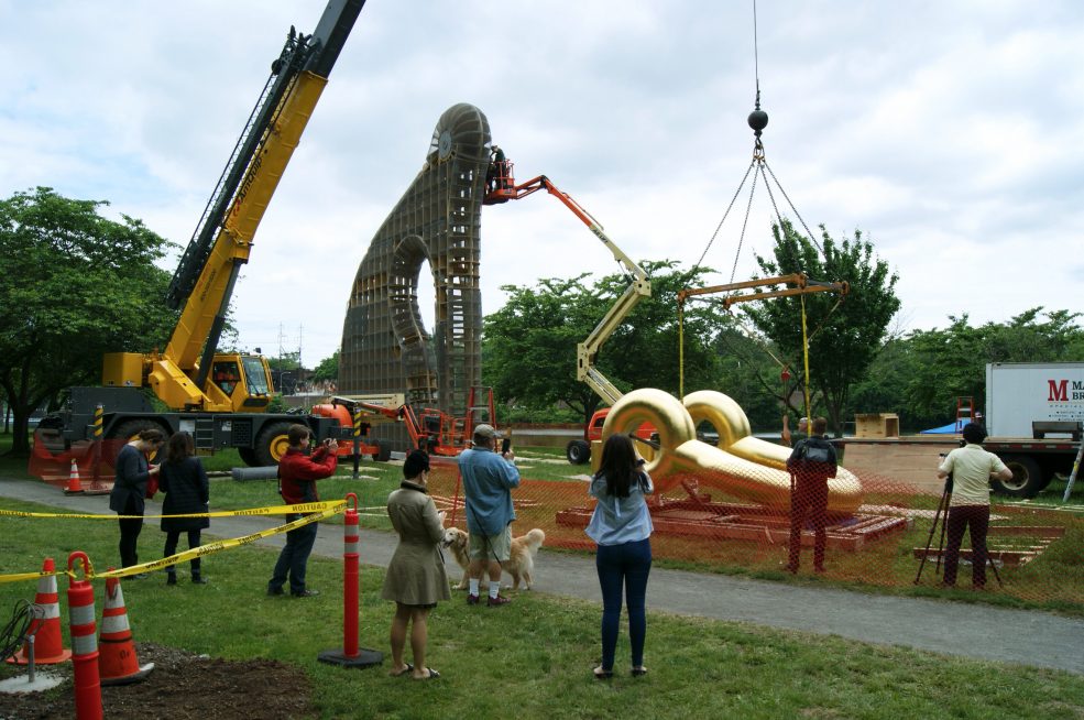 Martin Puryear, <em>Big Bling</em>, 2016. Collection of the artist, courtesy of Matthew Marks Gallery © Martin Puryear. Photo Alec Rogers © 2017 for the Association for Public Art.