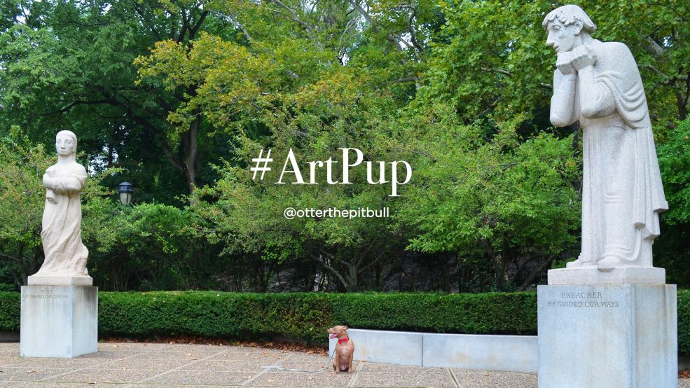 #ArtPup Otter (@otterthepittbull on Instagram) 