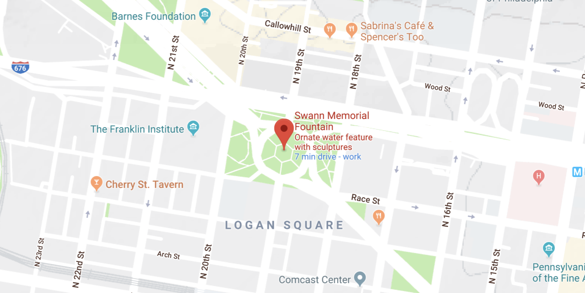 Swann Memorial Fountain google map