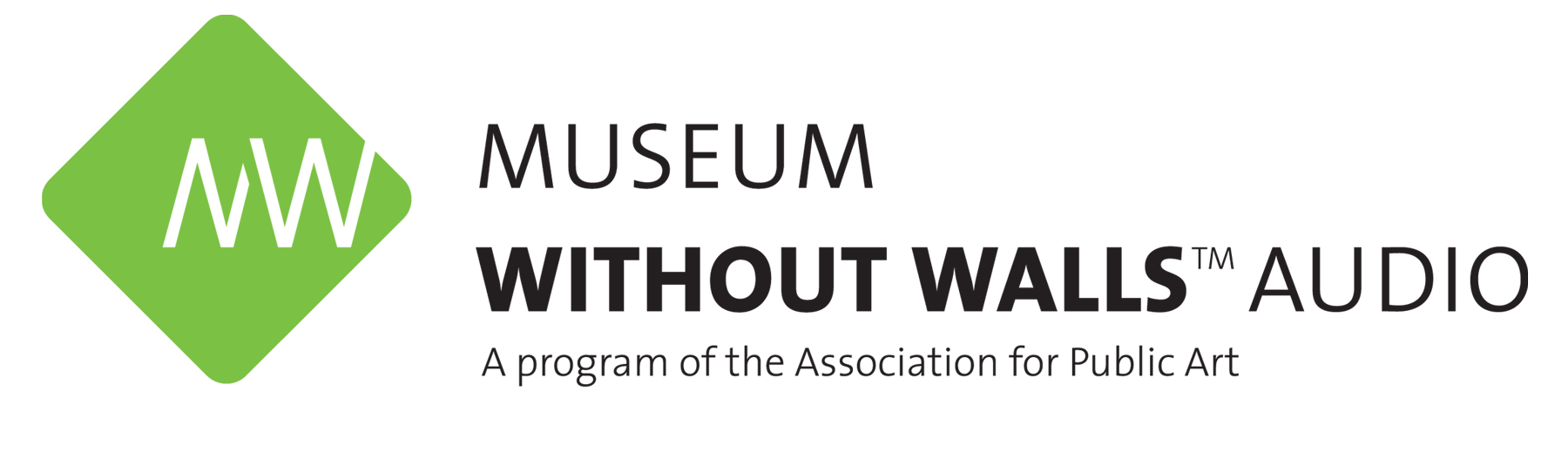 Museum Without Walls: AUDIO green logo