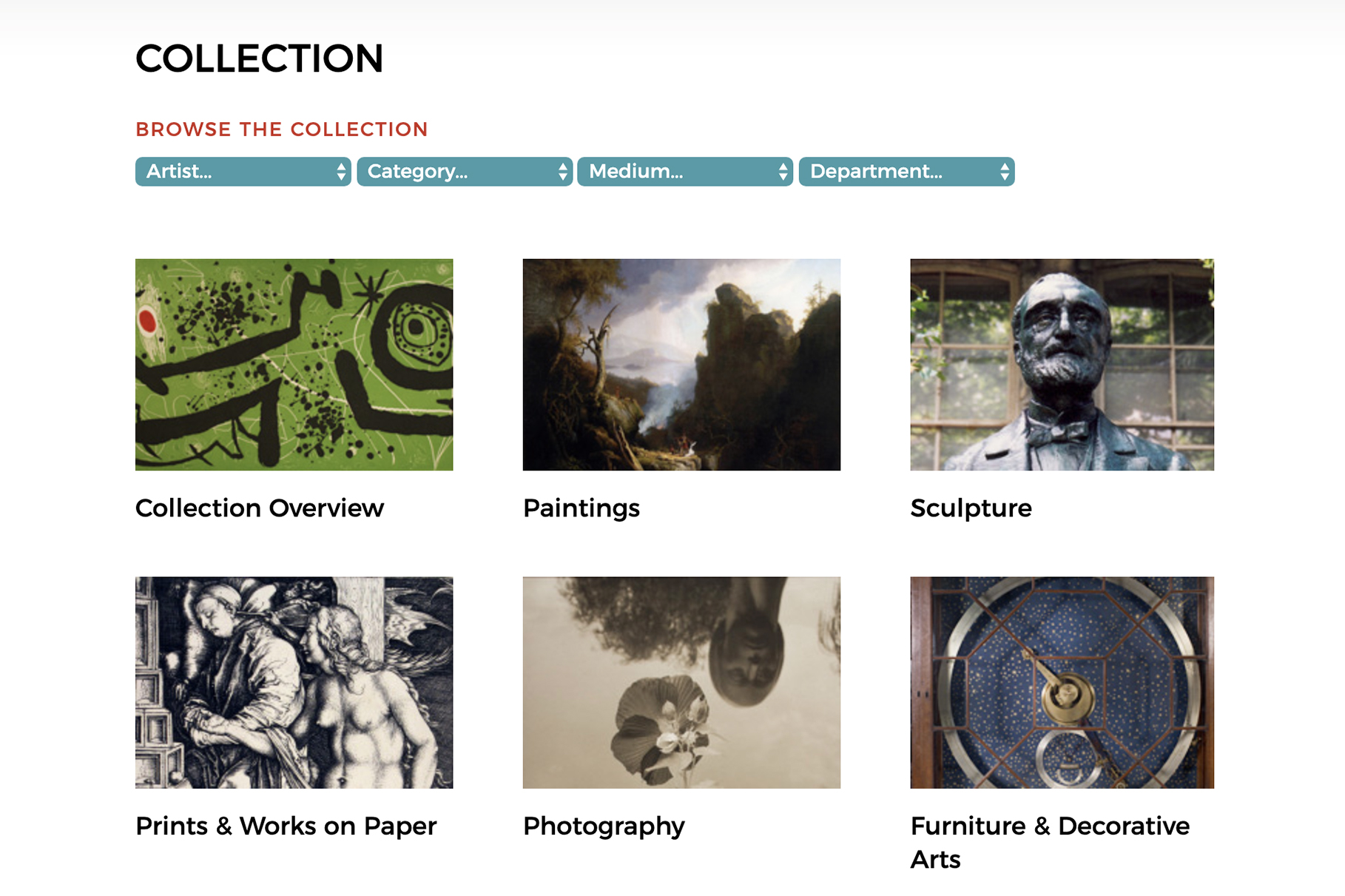 Penn Art Collection online - screenshot