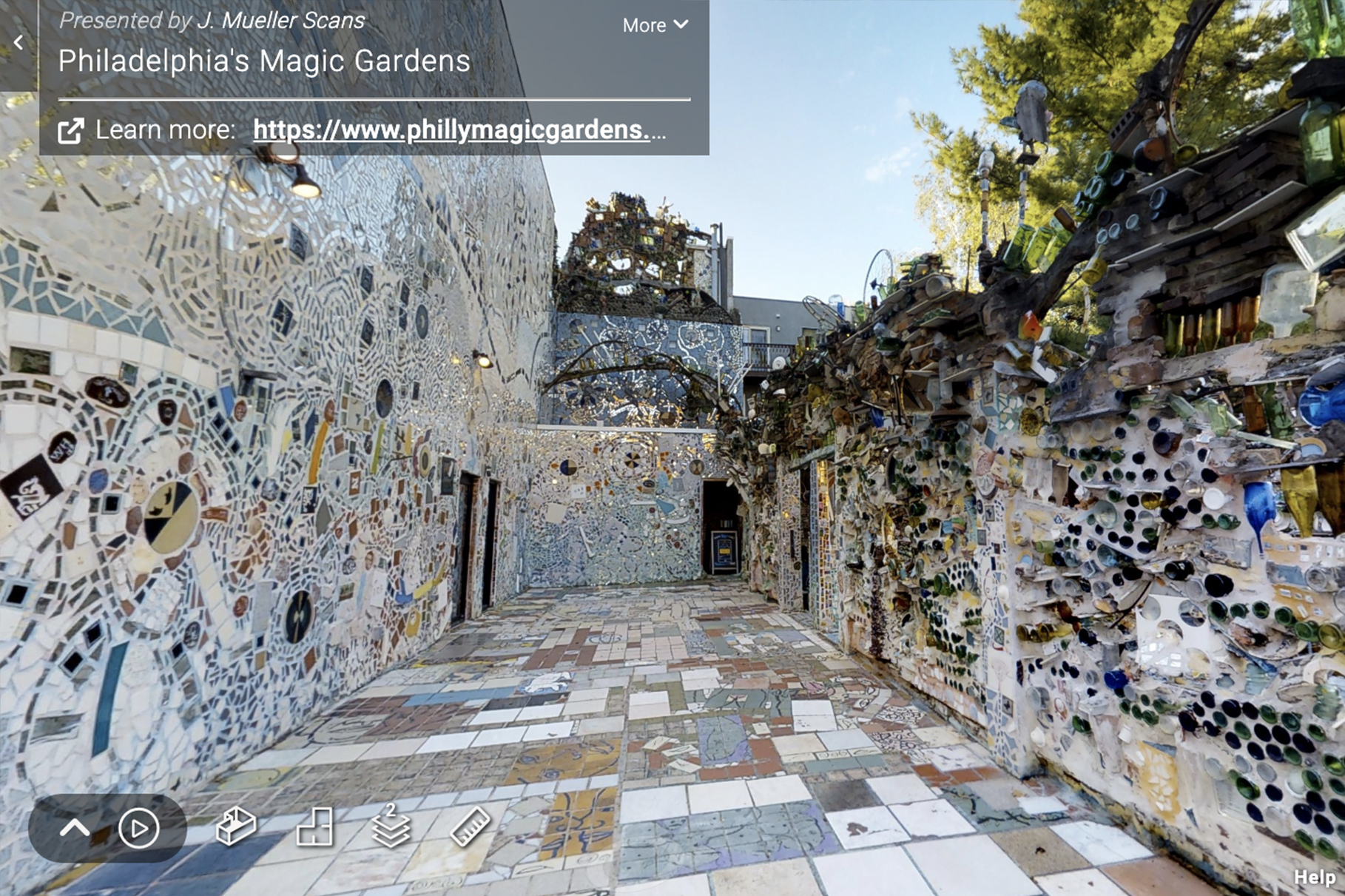 Virtual tour of Philadelphia Magic Gardens