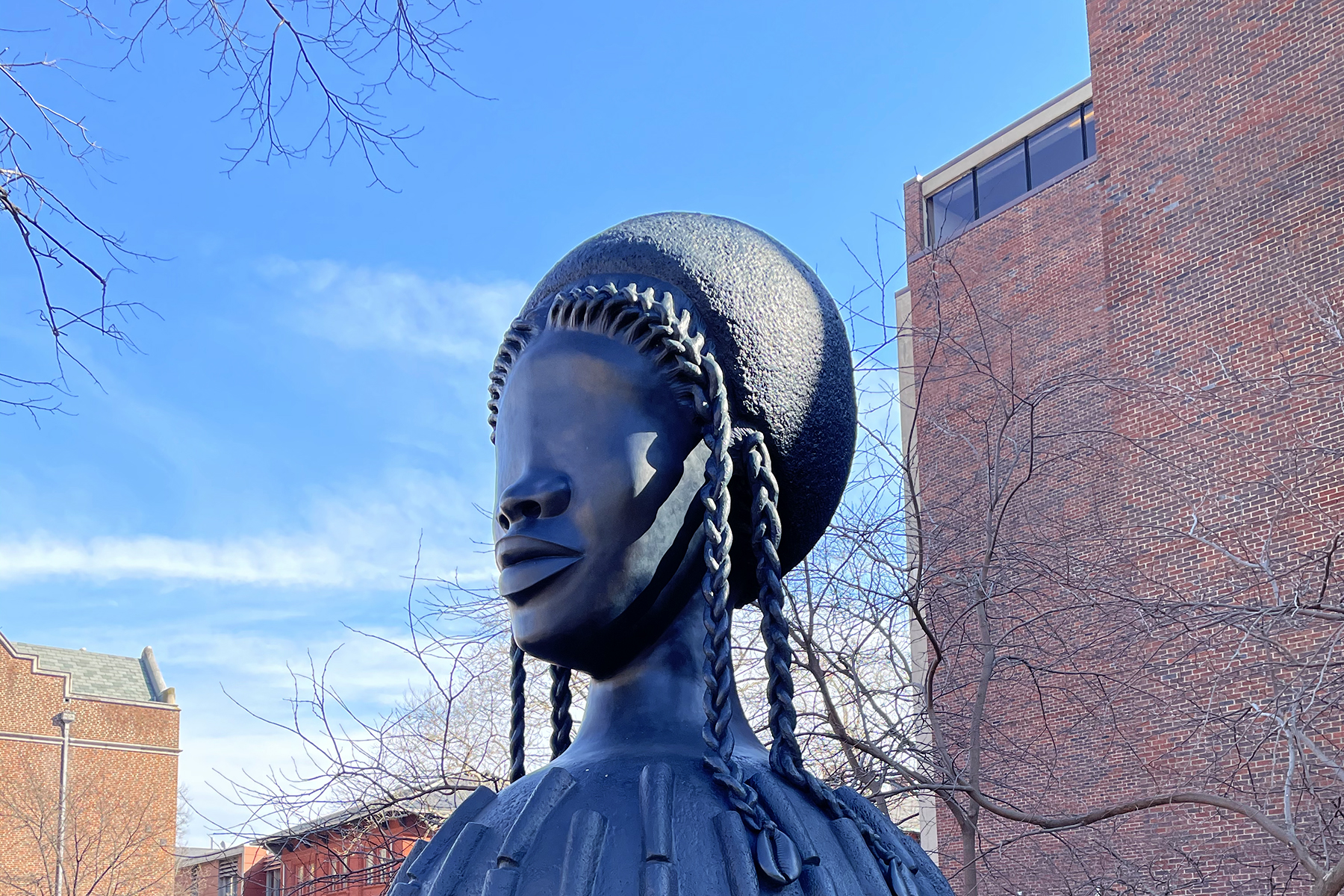 Close up of Simone Leigh's Brick House