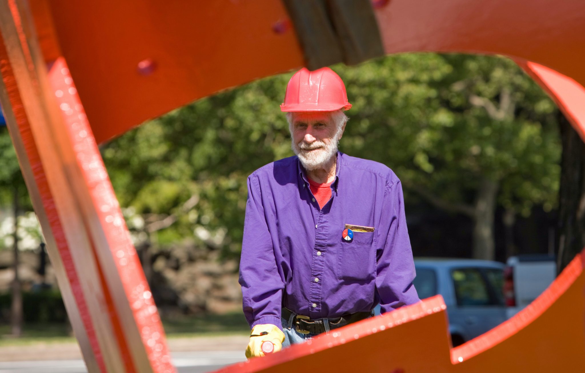 Mark di Suvero "Iroquois" Sculpture Departing for Major Restoration