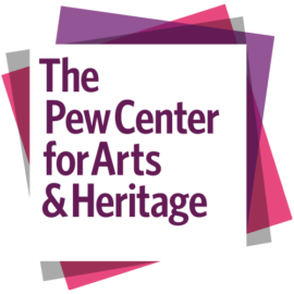 The Pew Center for Arts and Heritage logo with pink and purple squares
